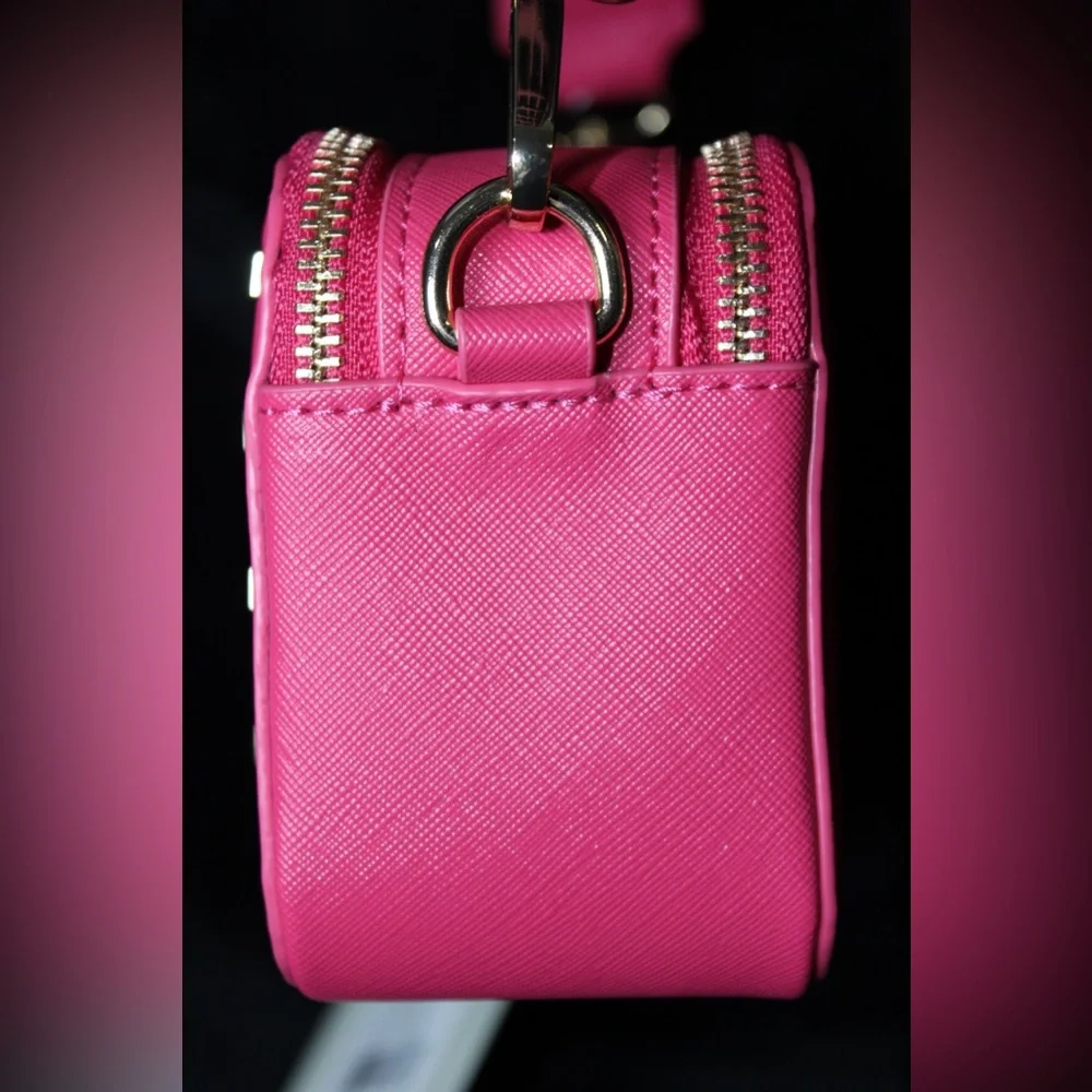 Valentino Orlandi Fuchsia Studded Crossbody Bag - Picture 6 of 10